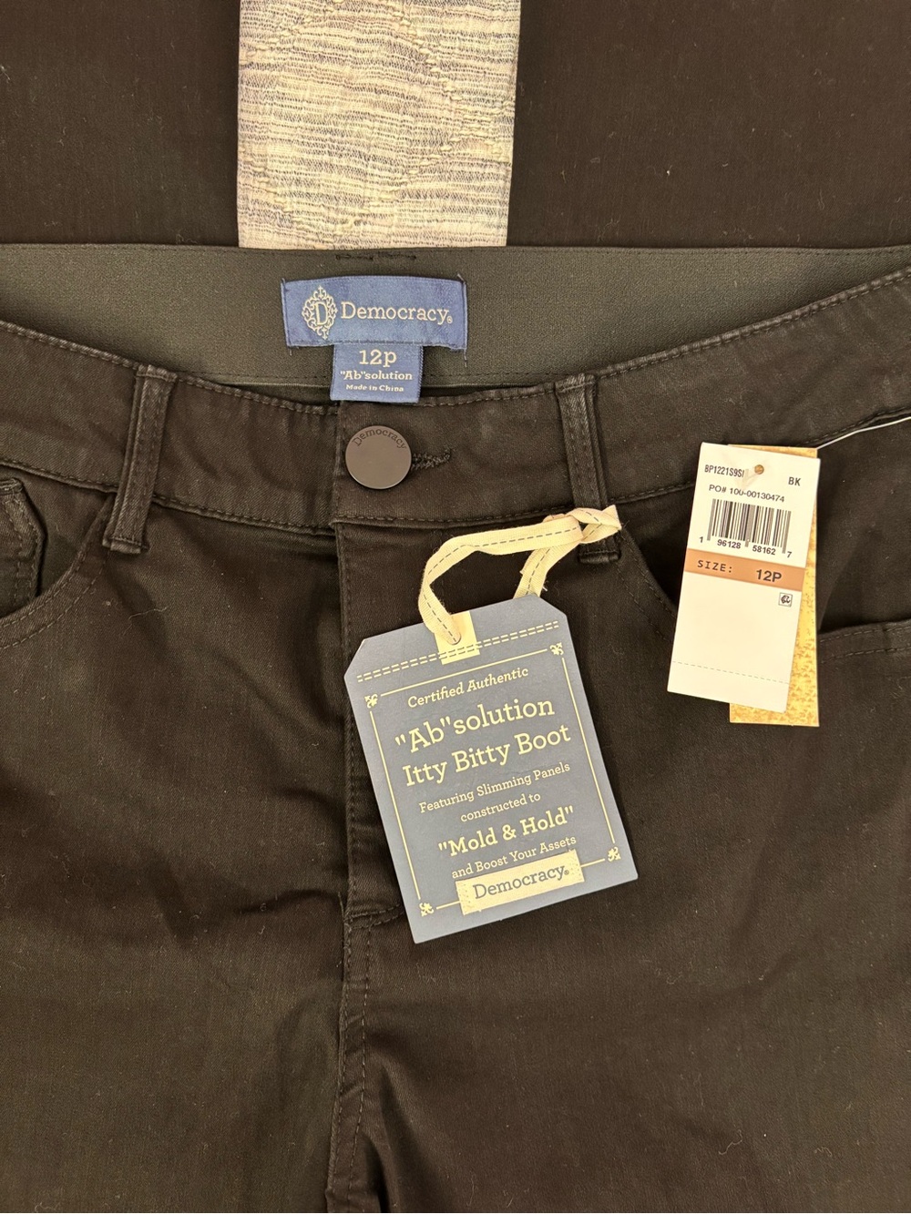 Democracy Ab"solution Itty Bitty Bootcut Black Jeans Sz 12P NWT | Bootcut Jeans- - Picture 6 of 15